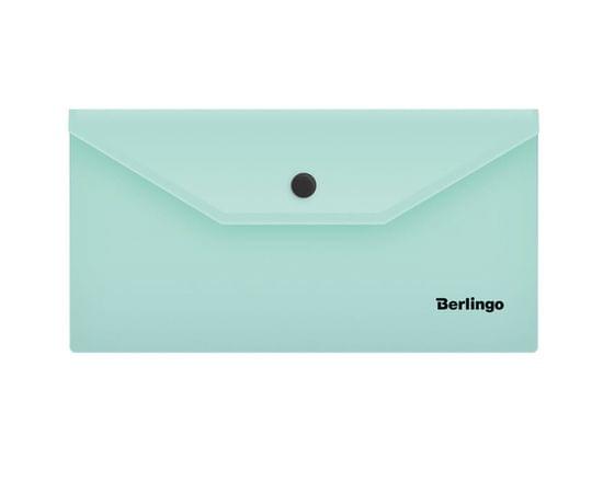 Папка-конверт на кнопке Berlingo "Instinct" С6, 180мкм, мятный AKk_06520