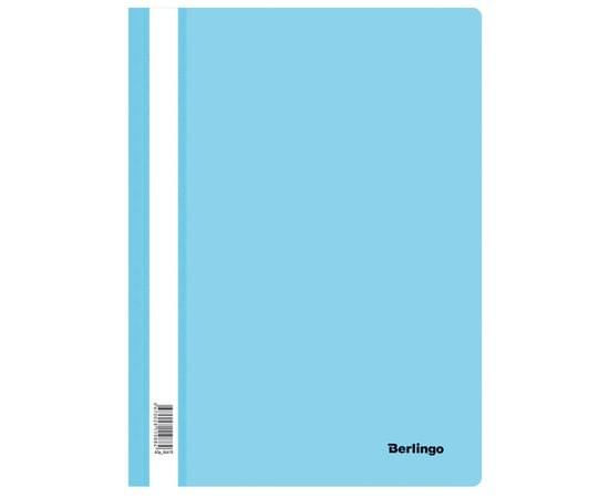 Папка-скоросшиватель пластик. Berlingo, А4, 180мкм, аквамарин с прозр. верхом ASp_04610