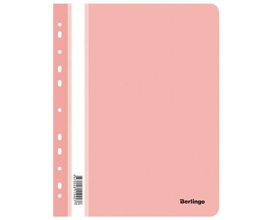 Папка-скоросшиватель пластик. перф. Berlingo, А4, 180мкм, фламинго ASp_04713