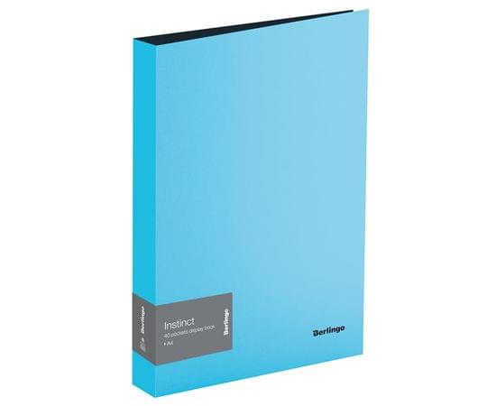 Папка с 40 вкладышами Berlingo "Instinct", 21мм, 700мкм, аквамарин AVp_40510