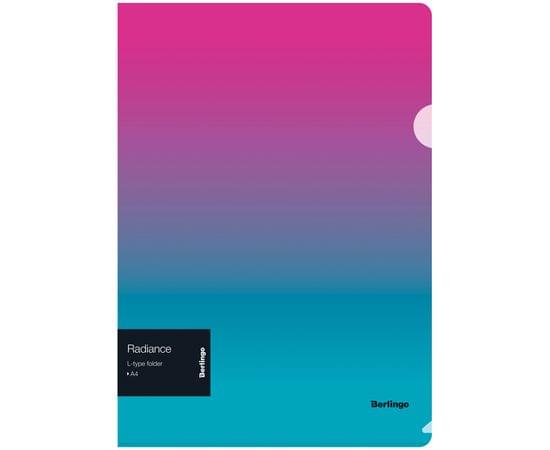 Папка-уголок Berlingo "Radiance", А4, 200мкм, розовый/голубой градиент LFp_A4002