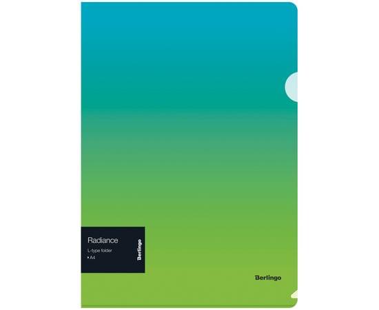 Папка-уголок Berlingo "Radiance", А4, 200мкм, голубой/зеленый градиент LFp_A4003