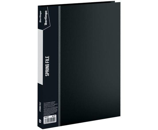 Папка с пружинным скоросшивателем Berlingo "Standard", 17мм, 700мкм, черная MH2336
