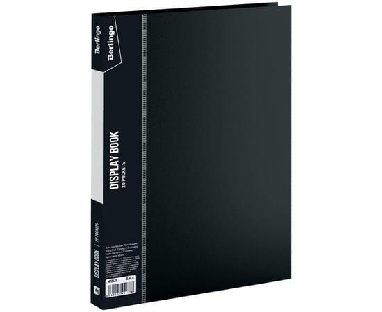 Папка с 20 вкладышами Berlingo "Standard", 14мм, 600мкм, черная MT2429