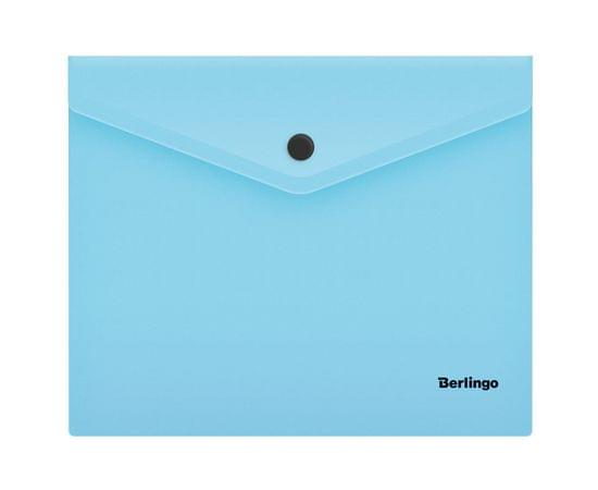 Папка-конверт на кнопке Berlingo "Instinct", А5+, 180мкм, аквамарин OBk_05510