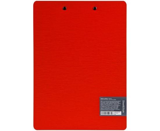 Планшет с зажимом Berlingo "Steel&Style" А4, пластик (полифом), красный PPf_93013