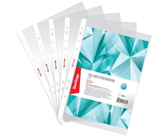 Папка-вкладыш с перфорацией Berlingo "Luxe", А4, 110мкм, глянцевая S1110