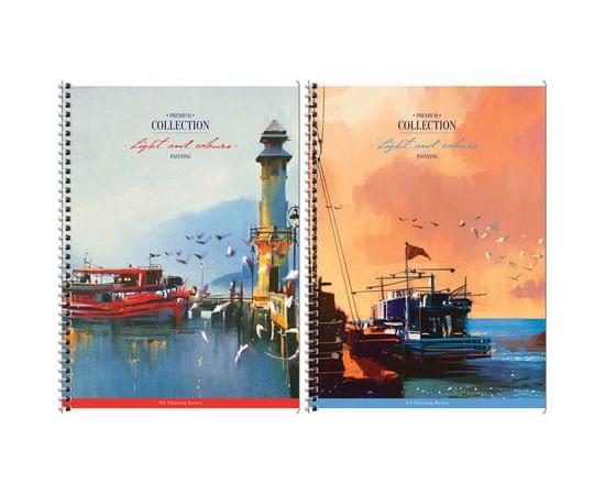 Тетрадь 96л., А4, клетка на гребне ArtSpace "Винтаж. Пейзажи" Т96А4спк_26803