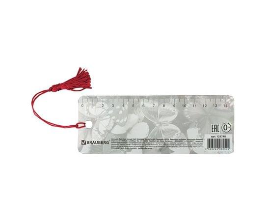 Закладка д/книг 3D BRAUBERG, объемная c движением "Бабочки", с декоративным шнурком-завязкой, 125748 125748