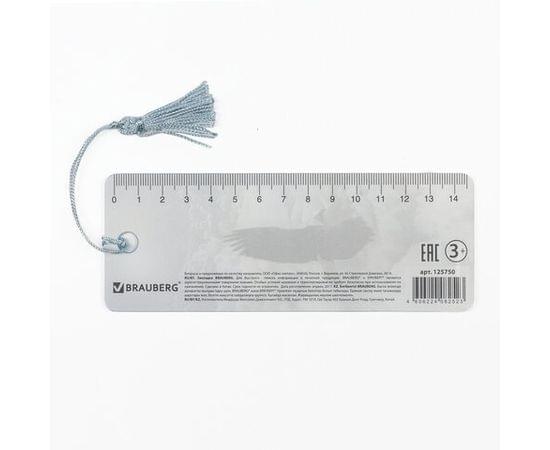 Закладка д/книг 3D BRAUBERG, объемная c движением "Орел", с декоративным шнурком-завязкой, 125750 125750