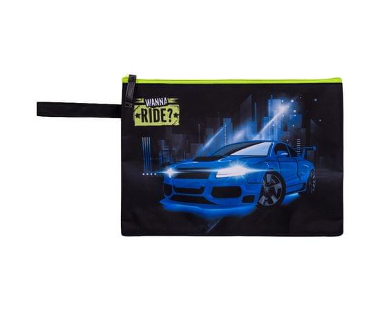 Папка для тетрадей 1 отделение, А4, Berlingo "Wanna ride", текстиль, на молнии 277980