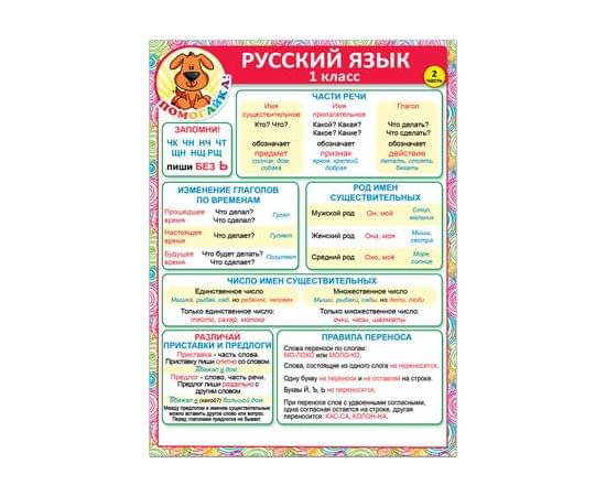 37048  Русский язык 1 класс (2 часть) 155*210 37048