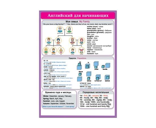 38075 Английский для начинающих Моя семья 155*210 38075