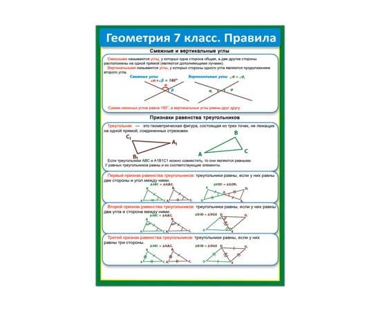 39350 Геометрия 7 класс.Правила 155*210 39350