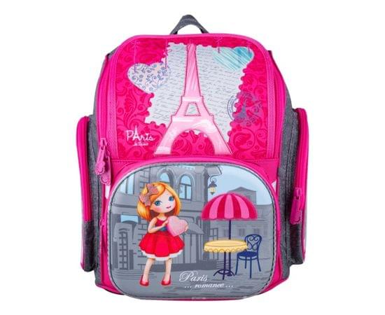 Ранец Berlingo Comfy "Girl in Paris" 35,5*32*17см, 1 отделение, 3 кармана, анатомическая спинка RU045405