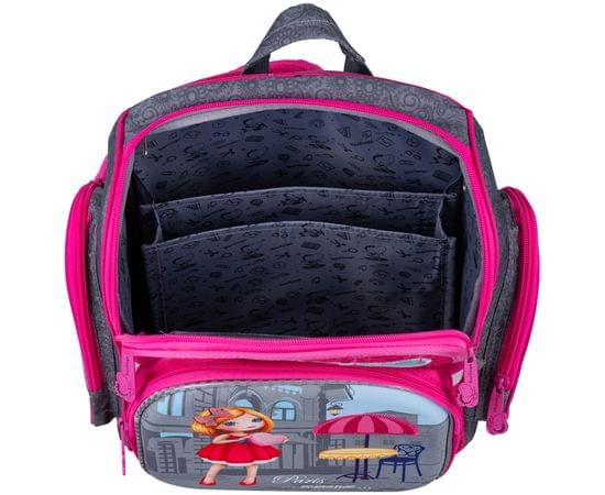 Ранец Berlingo Comfy "Girl in Paris" 35,5*32*17см, 1 отделение, 3 кармана, анатомическая спинка RU045405