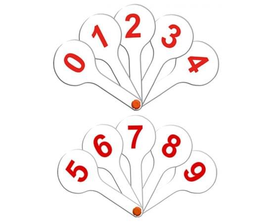 Веер-касса цифр от 0 до 9, СТАММ ВК10