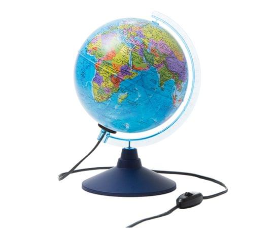 Глобус политический Globen, 21см, с подсветкой на круглой подставке Ке012100180