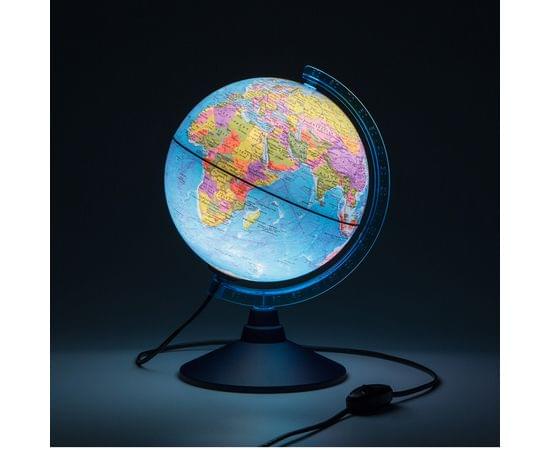 Глобус политический Globen, 21см, с подсветкой на круглой подставке Ке012100180