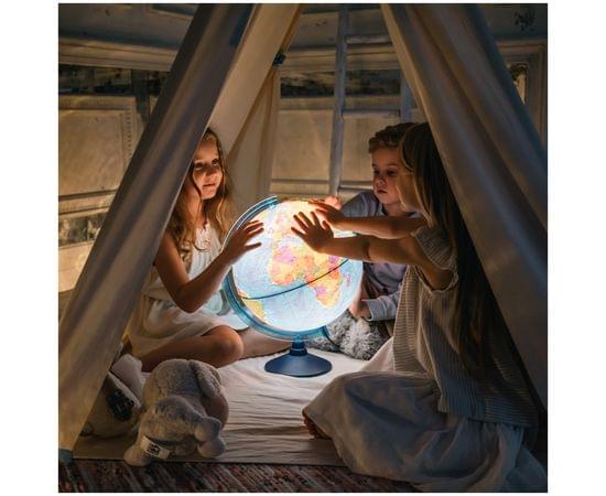 Глобус политический Globen, 21см, с подсветкой на круглой подставке Ке012100180