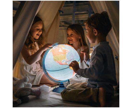 Глобус политический Globen, 21см, с подсветкой на круглой подставке Ке012100180