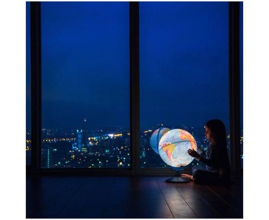 Глобус политический Globen, 21см, с подсветкой на круглой подставке Ке012100180