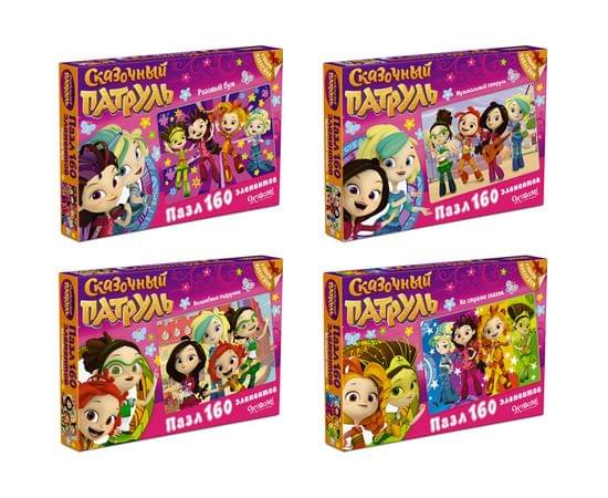 Пазл  160 эл. Origami "Сказочный патруль", с наклейками, в ассортименте 03671/03670/03669/03668/03667