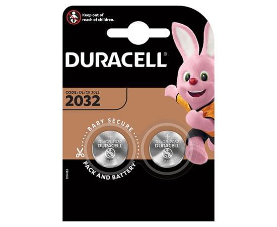 Батарейка Duracell CR2032 3V литиевая, 2BL 5000394203921