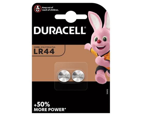 Батарейка Duracell LR44 (G13, V13GA, A76) алкалиновая, 2BL 5000394504424