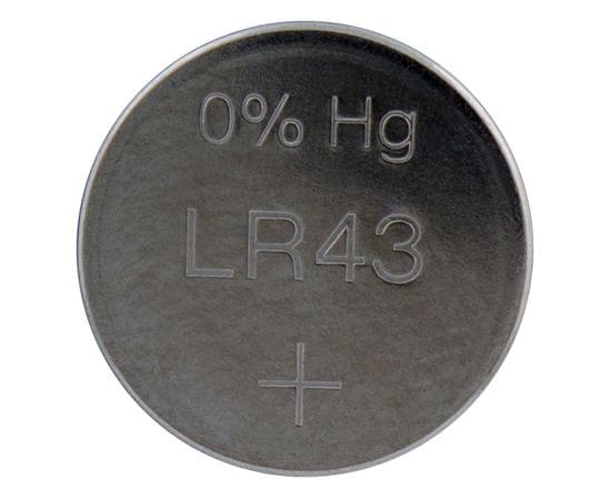 Батарейка GP LR43 (G12, V12GA, 186) алкалиновая, BC10 GP 186FRA-2C10