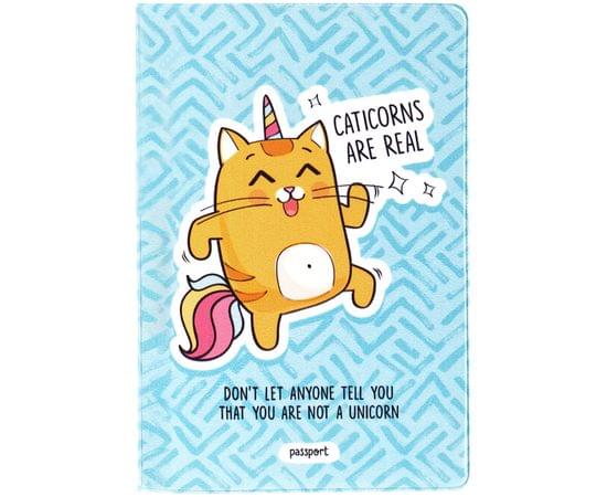Обложка для паспорта MESHU "Caticorns", ПВХ, 2 кармана MS_34123