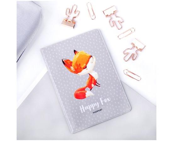 Обложка для паспорта MESHU "Happy Fox", ПВХ, 2 кармана MS_34135