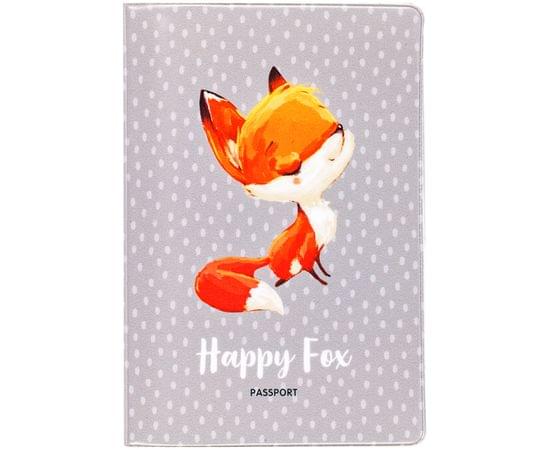 Обложка для паспорта MESHU "Happy Fox", ПВХ, 2 кармана MS_34135