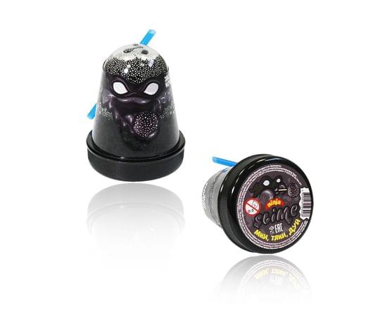 Слайм Slime "Ninja. Звездная ночь", с пенопластовыми шариками, черный, 130г S130-5