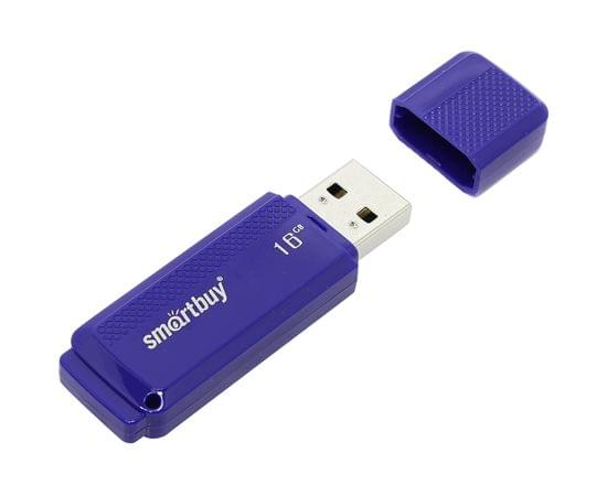 Память Smart Buy "Dock"  16GB, USB 2.0 Flash Drive, синий SB16GBDK-B