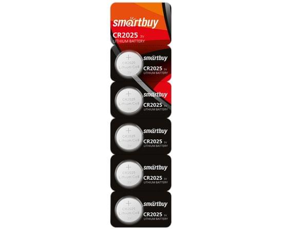 Батарейка SmartBuy CR2025 литиевая, BC5 SBBL-2025-5B