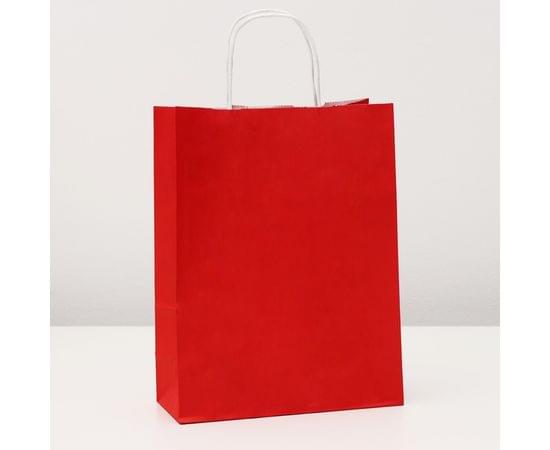 Пакет крафт "Радуга" красный, 25 х 11 х 32 см 1271541 1271541