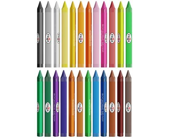 Мелки восковые Гамма "Классические", 24цв., трехгранные, картон. упаковка, европодвес 2131018_01_35