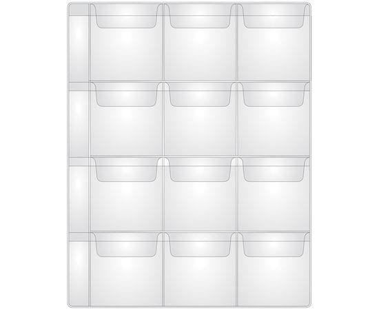 Лист для альбома OfficeSpace "Optima" на 12 монет 60*60, 180мкм 245278