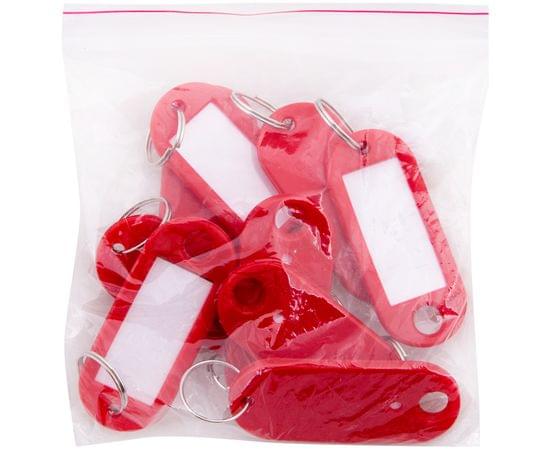 Набор брелоков для ключей OfficeSpace, 52мм, 10шт., красные 268451