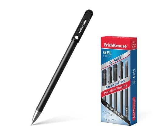 Ручка гелевая ErichKrause® G-Soft, цвет чернил черный 39207