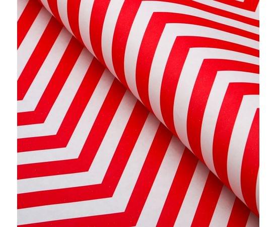 Бумага упаковочная, "Зиг-Заг", крафт, красная, 50 х 70 см 4878381 4878381