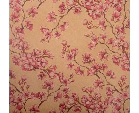 Бумага упаковочная крафтовая "Сакура" 50х70 см  4947088 4947088