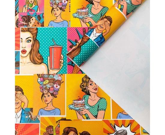 Бумага глянцевая "Pop-art", 0,5 х 0,7 м 6783155