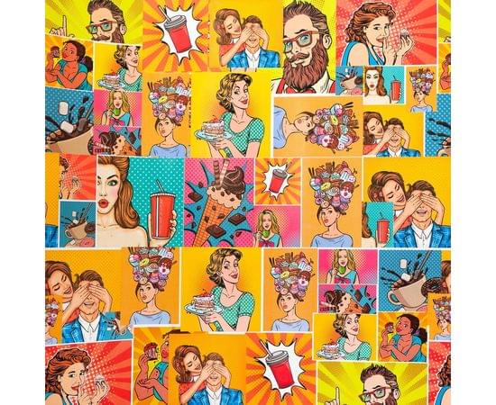 Бумага глянцевая "Pop-art", 0,5 х 0,7 м 6783155