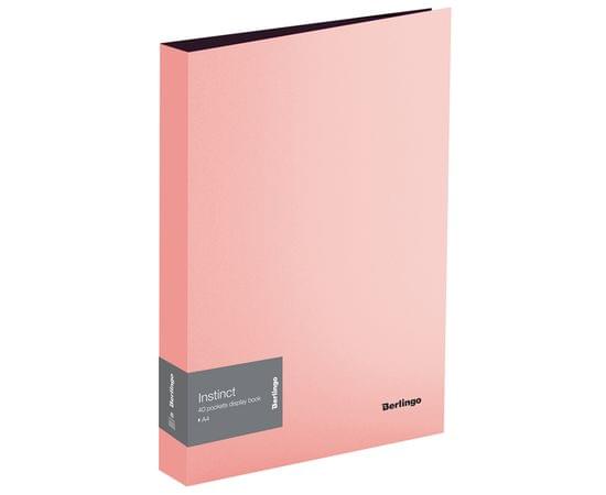 Папка с 40 вкладышами Berlingo "Instinct", 21мм, 700мкм, фламинго AVp_40513