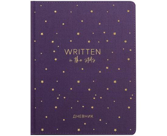 Дневник 1-11 кл. 48л. (твердый) Greenwich Line "In the stars", ткань, фольга, тон. блок, ляссе DSK_33649