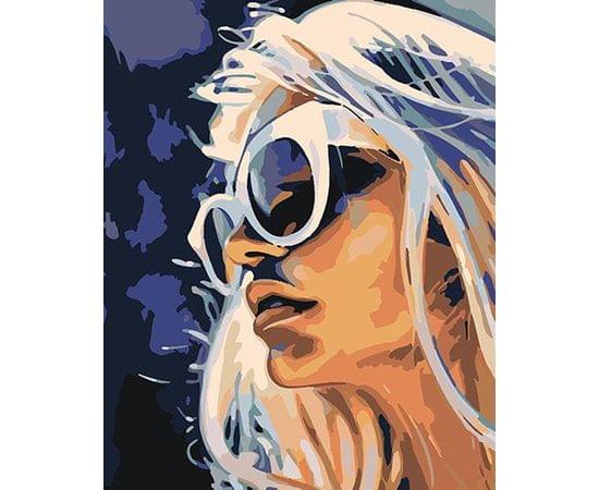 Картина по номерам КАКАДУ 40х50 KA 00007 Девушка в очках KA 00007