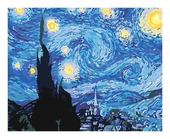 Картина по номерам КАКАДУ 40х50 KA 00052 Звездная ночь KA 00052
