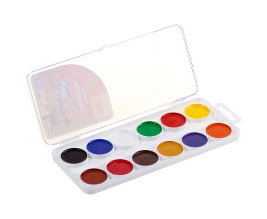 Акварель Мульти-Пульти "Енот в Красном море", медовая, 12 цветов, без кисти, пластик, европодвес АП_10705